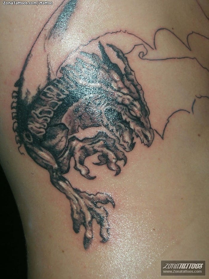 Foto de tatuaje Dragones, Fantasía