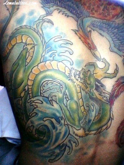 Foto de tatuaje Dragones, Orientales