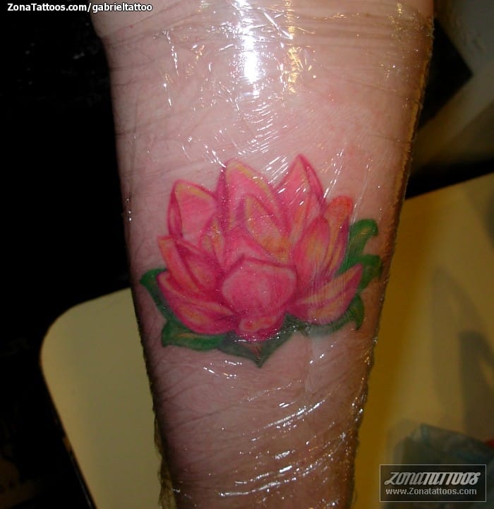 Foto de tatuaje Lotos, Flores