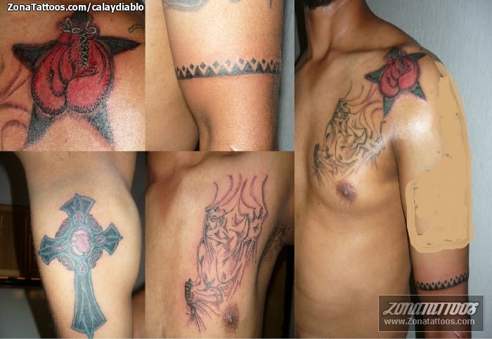 Foto de tatuaje Boxeo, Cruces, Brazaletes