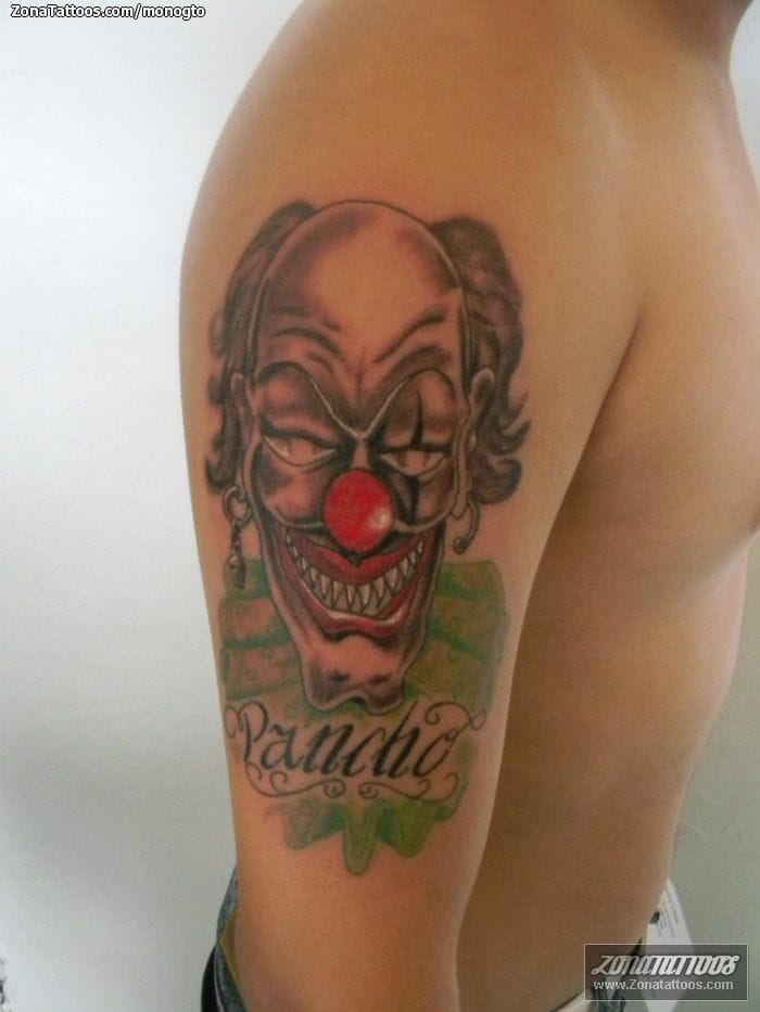 Foto de tatuaje Payasos, Letras, Nombres