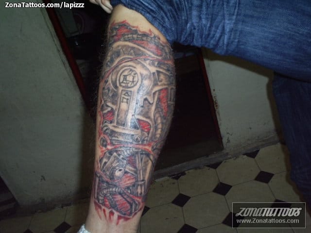 Tattoo photo Biomechanics, Leg