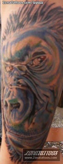 Tattoo photo Gorillas, Animals