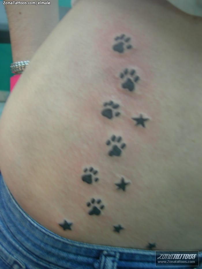 Tattoo photo Footprints, Stars, Astronomy