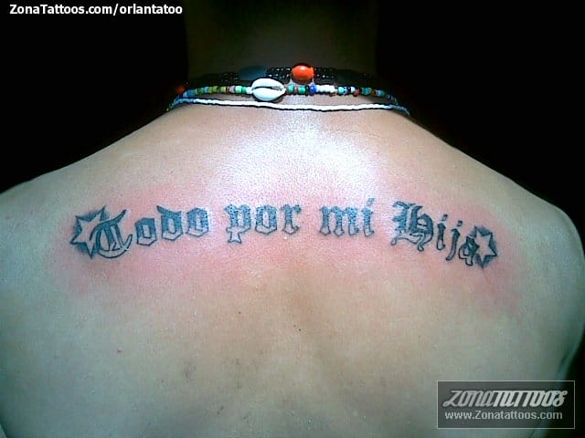 Foto de tatuaje Frases, Letras