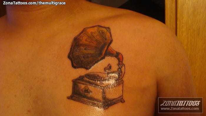 Tattoo photo Music, Gramophones