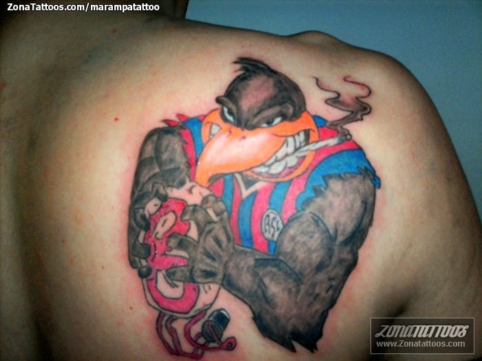 Tattoo photo Sports, Crows, Shoulder blade