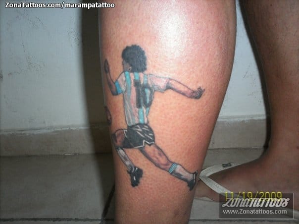 Foto de tatuaje Fútbol, Deportes, Maradona