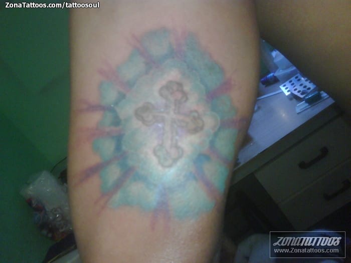 Tattoo photo Crosses, Clouds, Religious