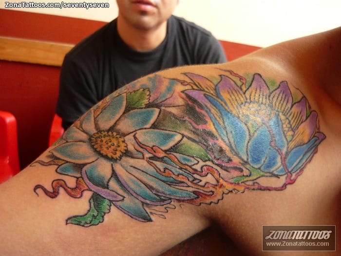 Foto de tatuaje Flores, Lotos