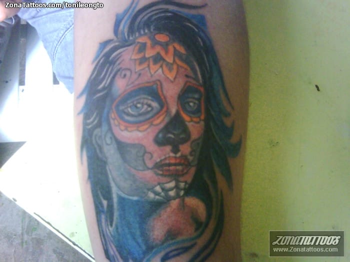 Tattoo photo Forearm, Catrina, Faces