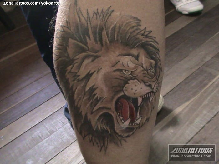 Foto de tatuaje Leones, Animales