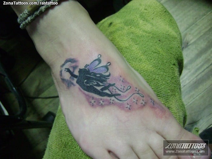 Tattoo photo Fairies, Fantasy, Instep