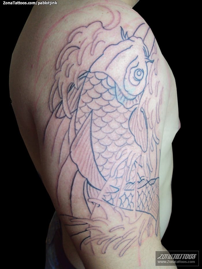 Tattoo photo Koi, Fish, Animals