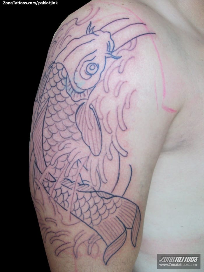 Tattoo photo Koi, Fish, Animals