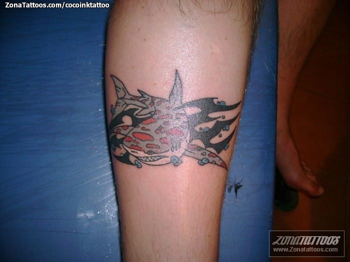 Foto de tatuaje Tiburones, Tribales, Animales