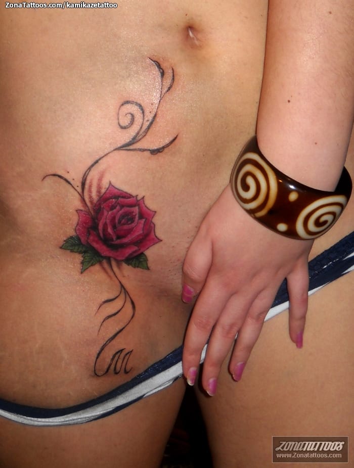 Tattoo photo Roses, Flowers