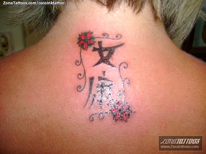 Foto de tatuaje Chino, Kanjis, Letras Chinas