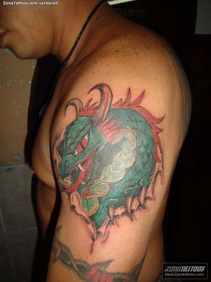 Foto de tatuaje Dragones, Fantasía