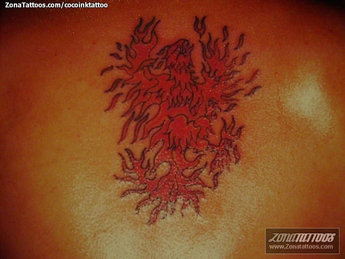 Tattoo photo Phoenix, Fantasy