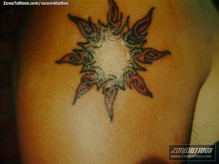 Tattoo photo Suns, Celtic, Astronomy