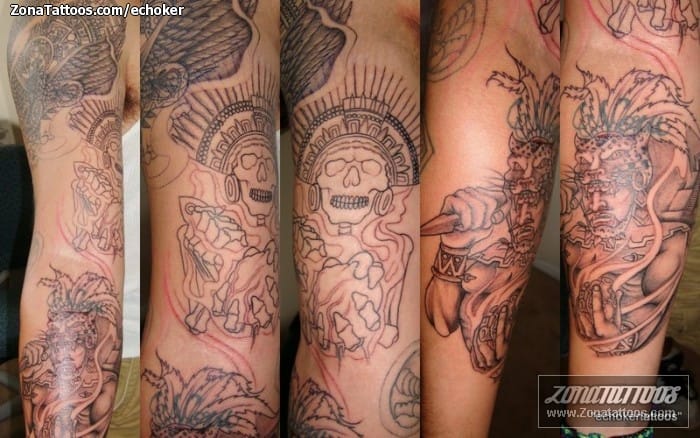 Foto de tatuaje Mayas, Aztecas, Mangas