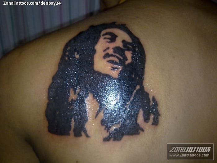 Tattoo photo Bob Marley, Music, Portraits