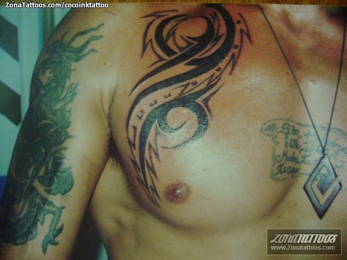 Tattoo photo Tribal, Chest