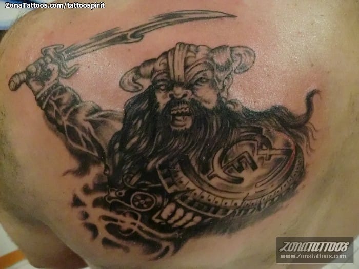 Foto de tatuaje Vikingos, Guerreros, Real Madrid