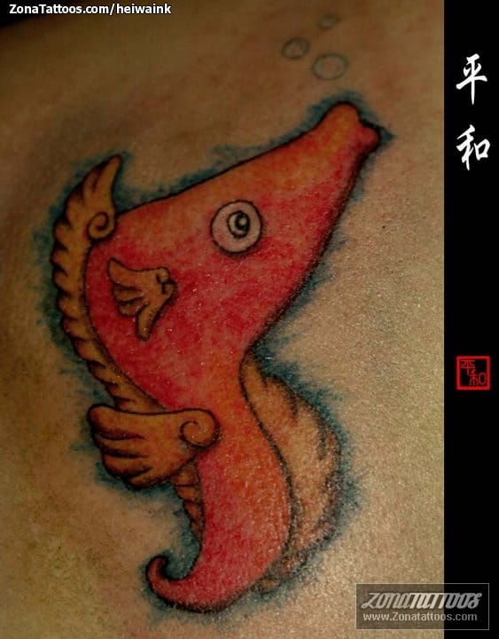 Tattoo photo Seahorses, Animals