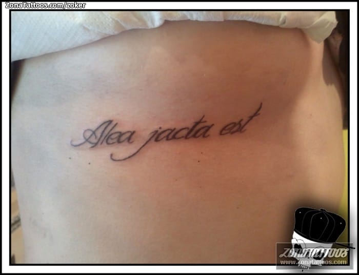 Tattoo photo Letters, Messages, Latin