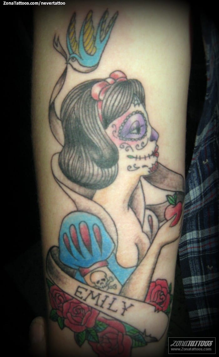 Tattoo photo Disney, Snow White, Catrina