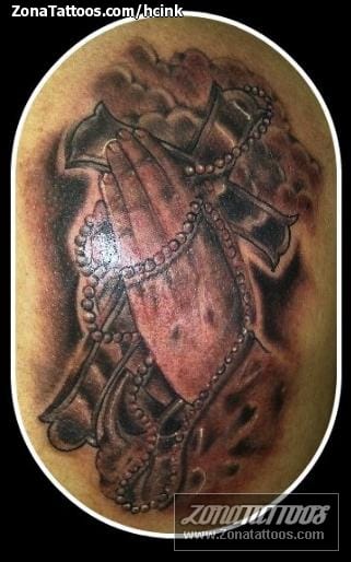 Tattoo photo Prayers, Hands, Crosses