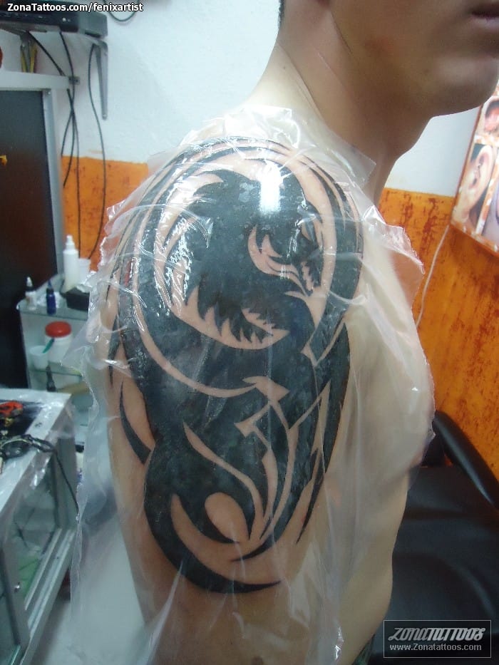 Tattoo photo Dragons, Tribal