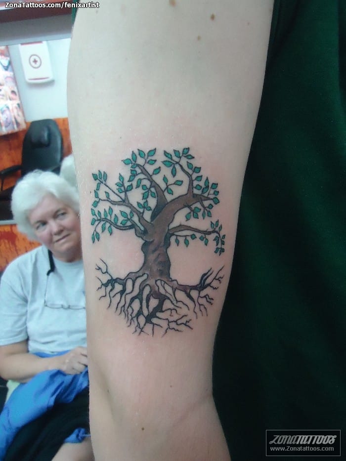 Tattoo photo Trees, Crann Bethadh