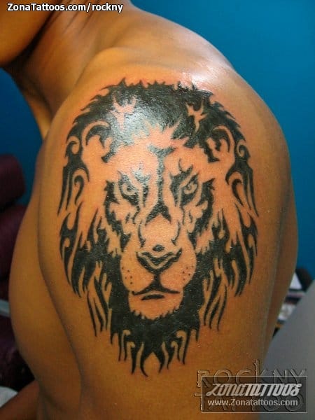 Tattoo photo Lions, Tribal, Animals