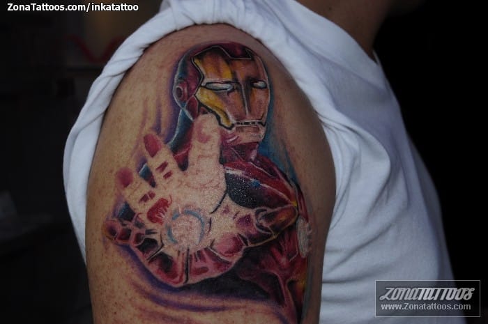 Foto de tatuaje Iron Man, Cine, Cómics