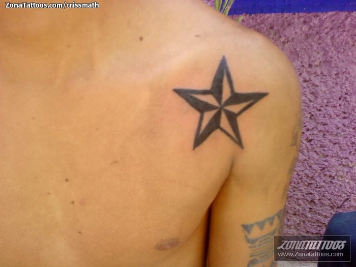 Foto de tatuaje Hombro, Estrellas, Astronomía