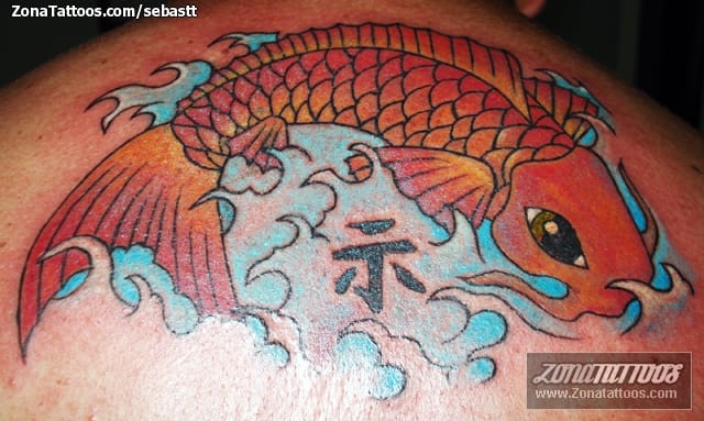 Foto de tatuaje Koi, Peces, Animales