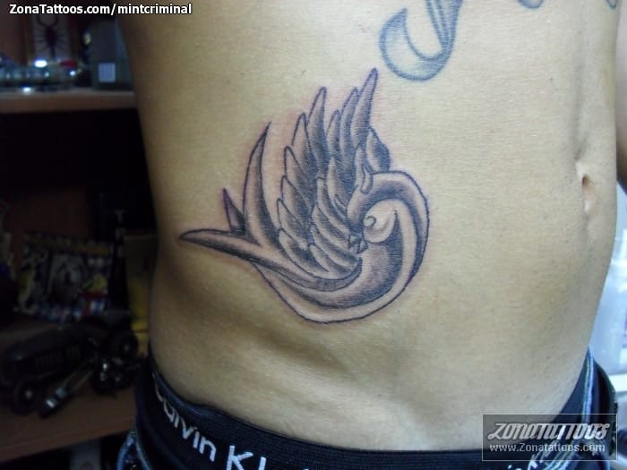 Tattoo photo Swallows, Hips, Birds