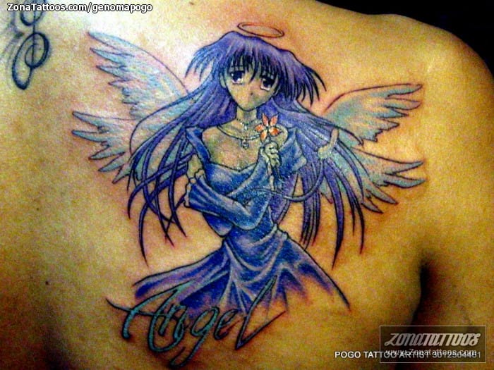 Tattoo photo Manga, Angels