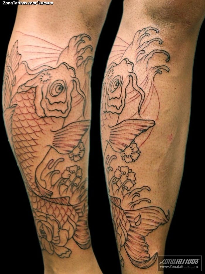 Foto de tatuaje Koi, Peces, Animales