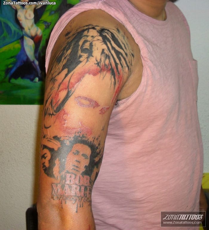 Tattoo photo Bob Marley