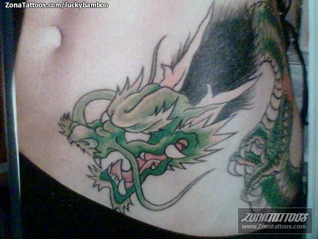 Foto de tatuaje Dragones, Orientales