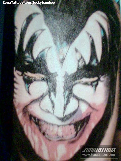 Foto de tatuaje Rostros, KISS, Música