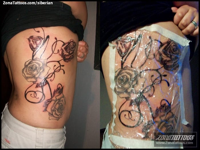 Tattoo photo Roses, Flowers