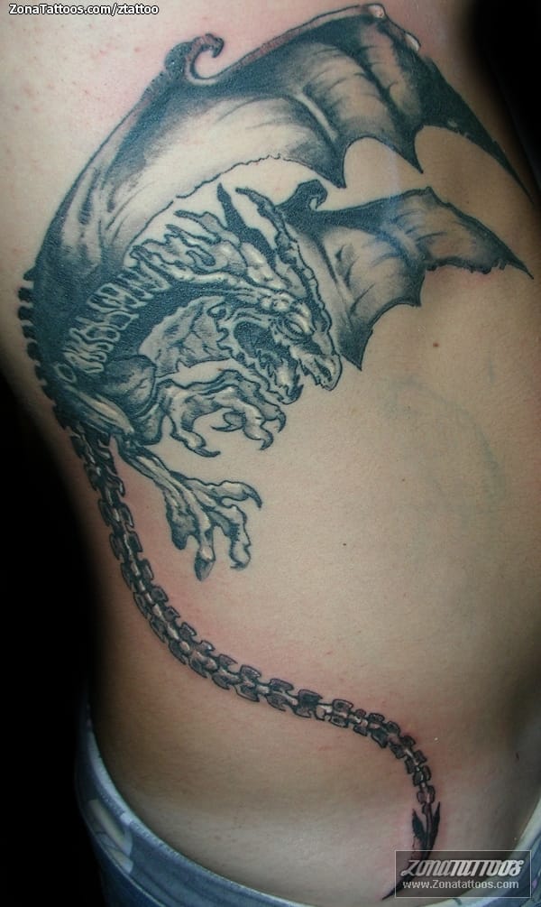 Foto de tatuaje Dragones, Fantasía