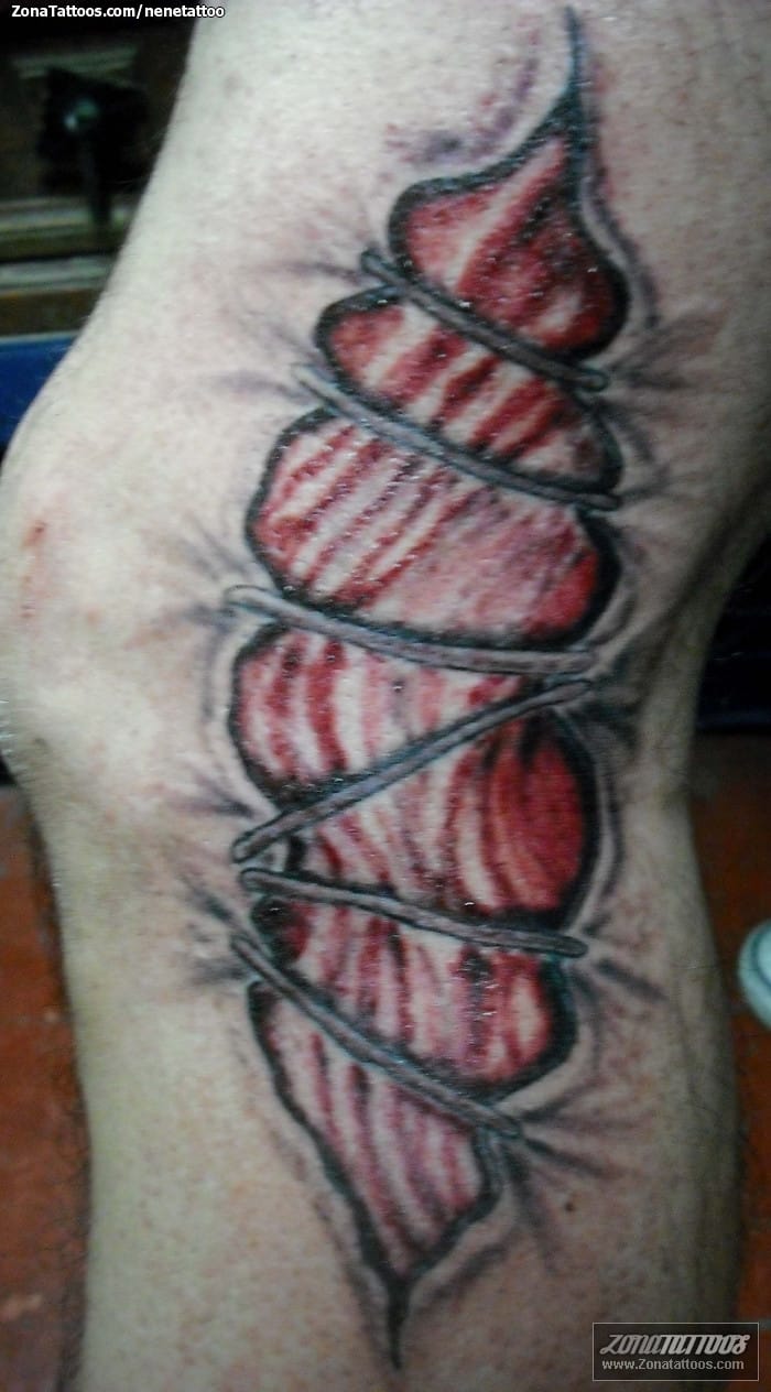 Tattoo photo Cracks, Gore