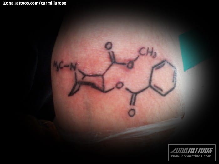 Foto de tatuaje Química, Moléculas