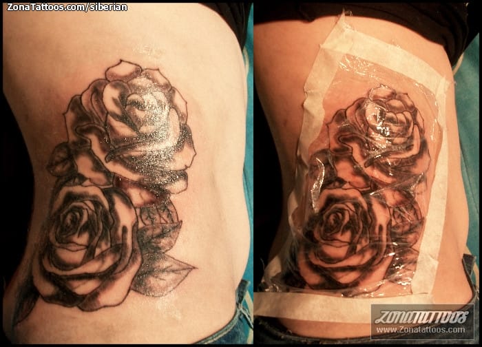 Tattoo photo Roses, Flowers